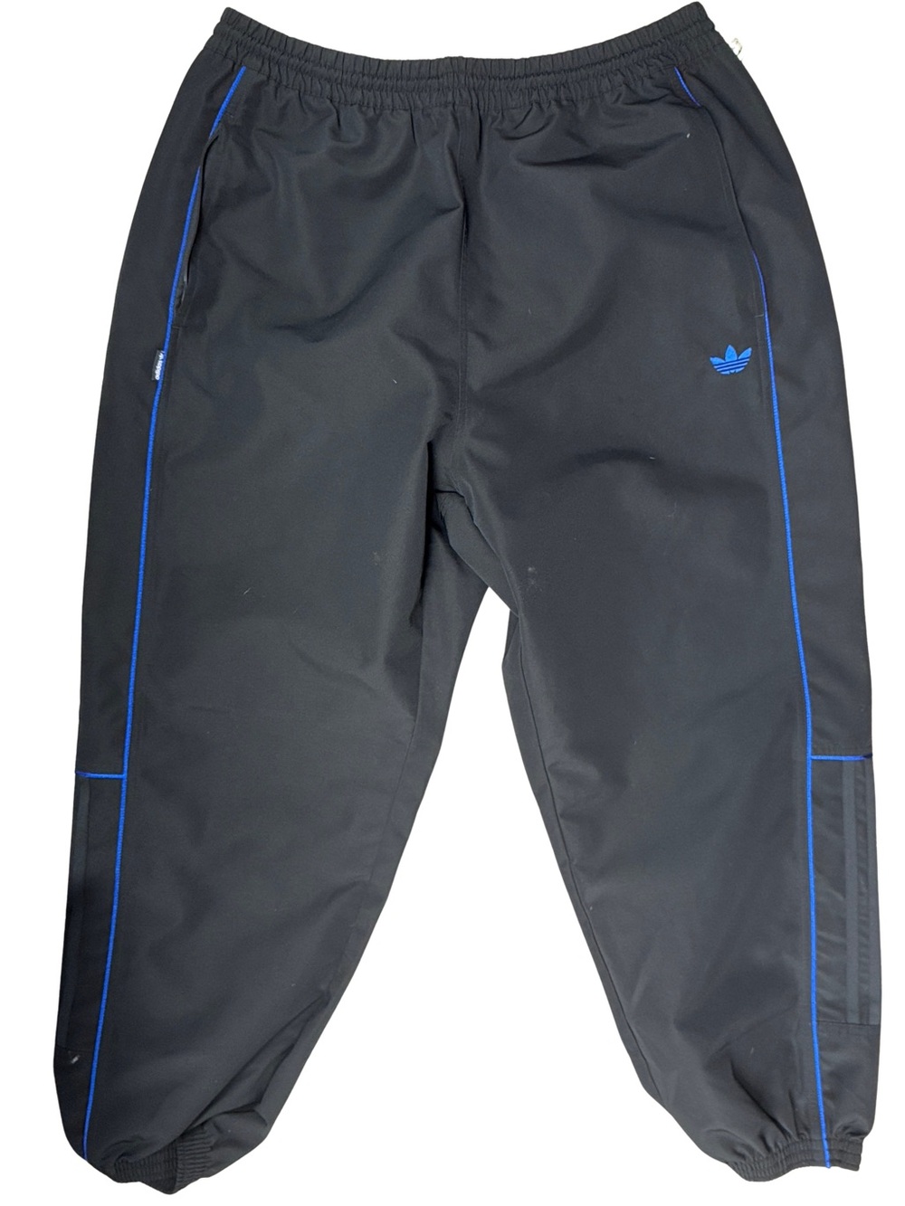 Adidas Skateboarding Gazelle Track Pants Men’s Large Black w/ Blue Stripes